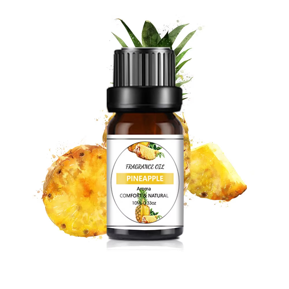10ML Fragrance Oil Nature Plant Making Diffuser Essential Oils Strawberry Mango Pineapple Flavoring Oil for Diy Candle Soap