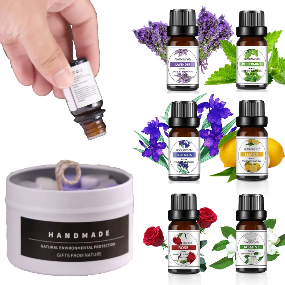 10ML Fragrance Oil Nature Plant Making Diffuser Essential Oils Strawberry Mango Pineapple Flavoring Oil for Diy Candle Soap